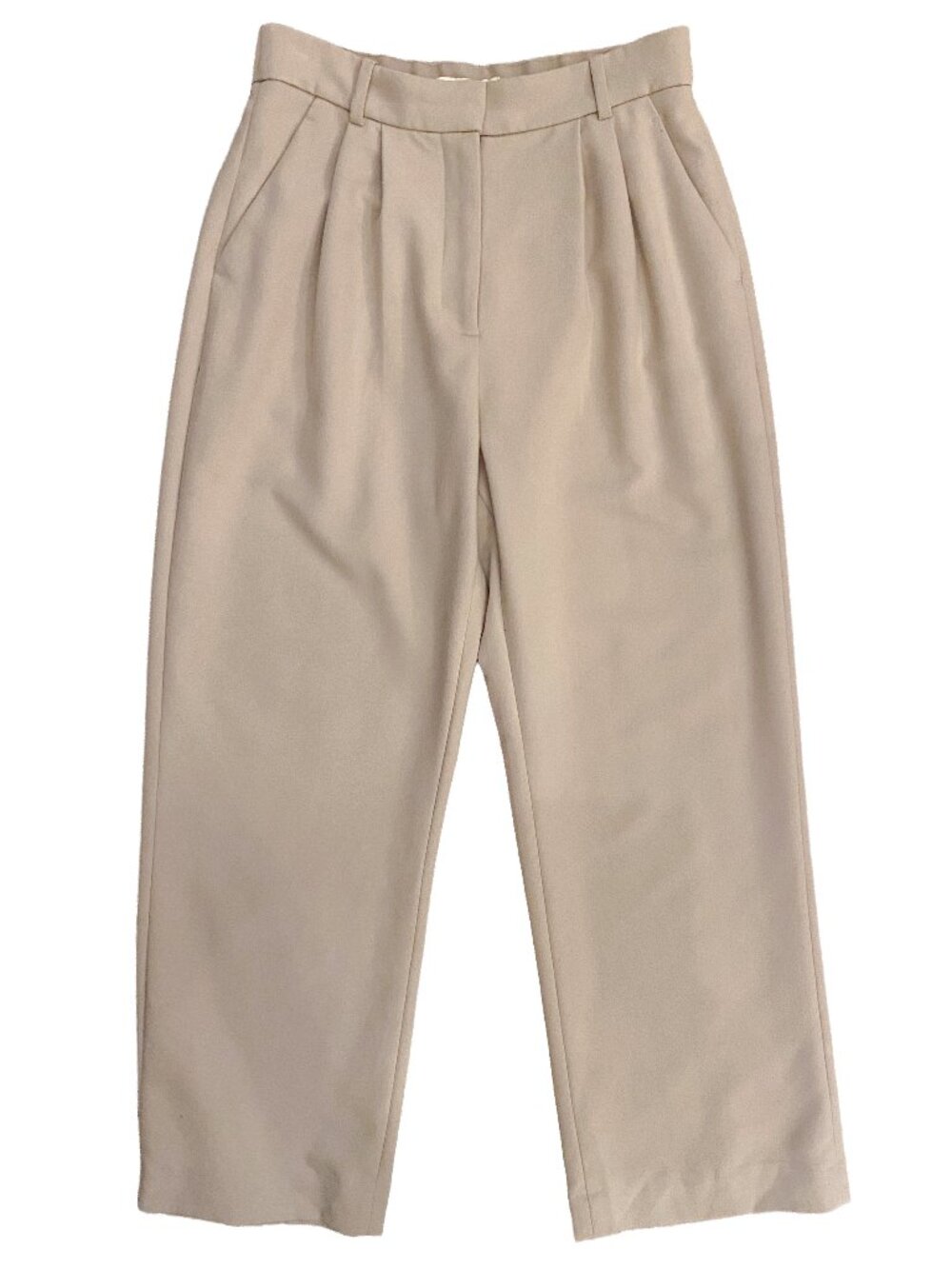 ABERCROMBIE & FITCH The A&F Sloane Tailored Pant Beige Khaki 29 8 Wide Leg